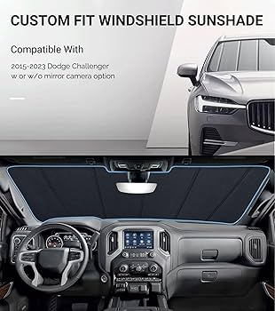 Amazon.com: Pigenius Windshield Sun Shade for Dodge